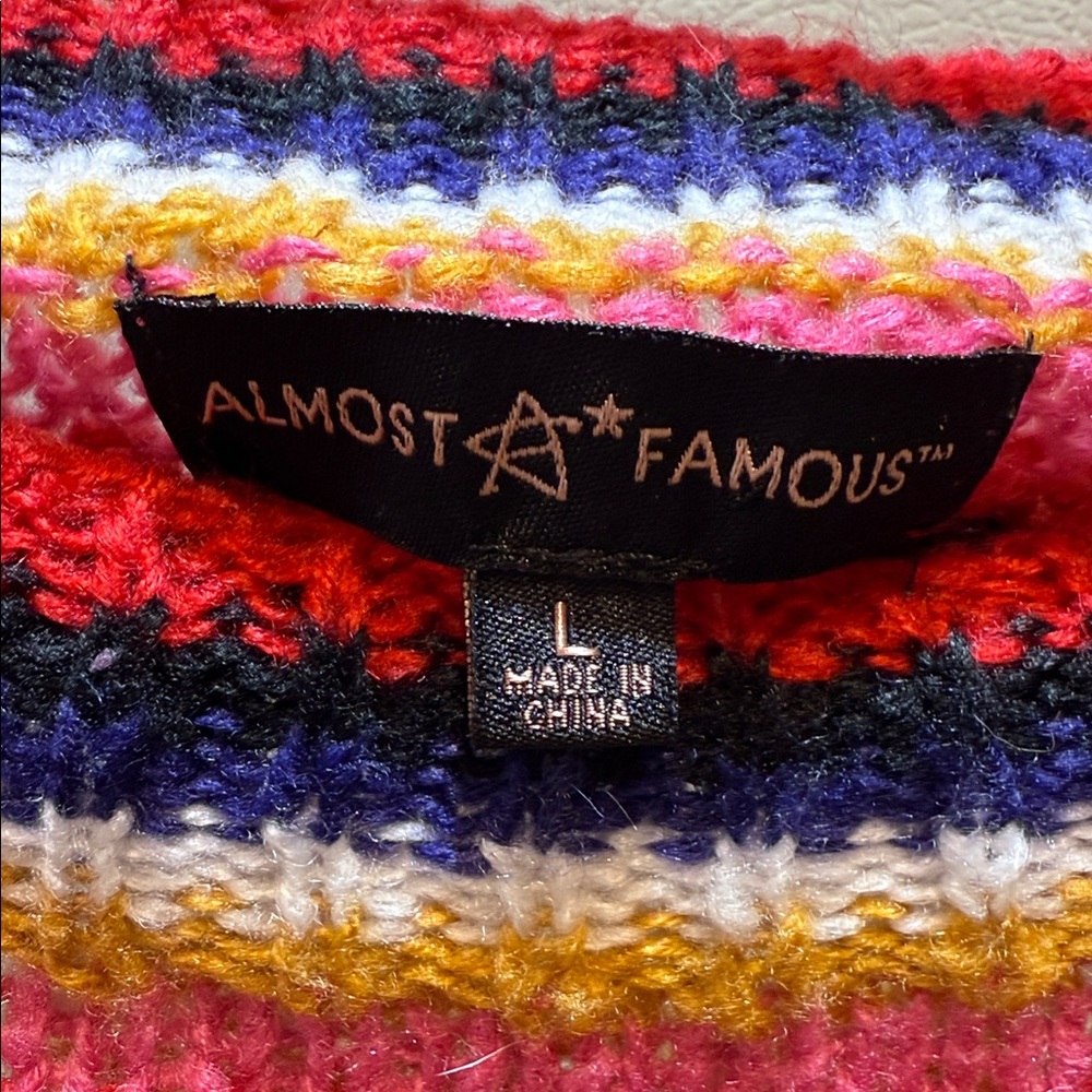 Almost Famous Multicolor Striped Sweater - Picture 2 of 8